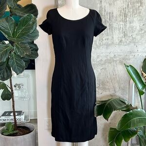Armani Collezioni Knit Midi Dress Black